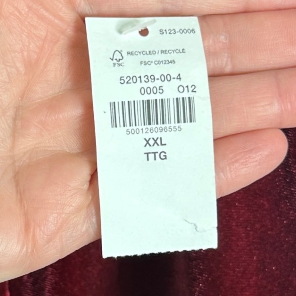 Old Navy Red Velvet Square Neck Long Sleeve Dress Womens Size XXL NEW Velour NWT - Picture 5 of 16